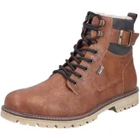 Rieker Bottines à lacets marron / cognac / gris foncé