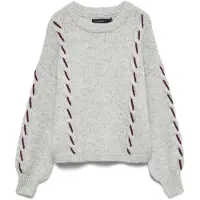 Vero Moda Pull-over 'VMIlina' gris chiné