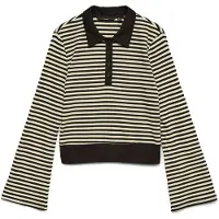 Vero Moda T-shirt 'VMIsabella' crème / noir