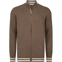 Felix Hardy Vestes en maille marron / blanc