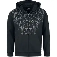Black premium by emp Sweat-shirt zippé à capuche de - Raven Skull Zipper Hoodie - S - XXL - pour Homme - noir - Taille XL