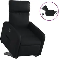 vidaXL Fauteuil relax releveur électrique noir similicuir