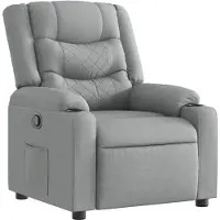 vidaXL Fauteuil relax gris clair Tissu