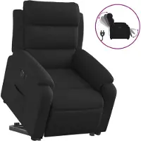 vidaXL Fauteuil relax releveur électrique noir tissu