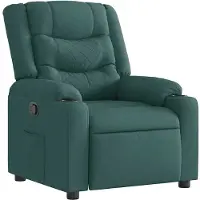 vidaXL Fauteuil relax vert foncé Tissu