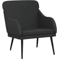 vidaXL Fauteuil Noir 63x76x80 cm Similicuir