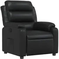 vidaXL Fauteuil relax noir similicuir