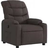vidaXL Fauteuil relax brun foncé Tissu