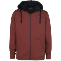 Black premium by emp Sweat-shirt zippé à capuche de - Mask Of Sanity - S - 5XL - pour Homme - rouge - Taille XXL
