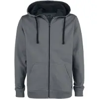 Black premium by emp Sweat-shirt zippé à capuche de Black Premium by EMP - Mask Of Sanity - S - 5XL - pour Homme - gris - Taille S