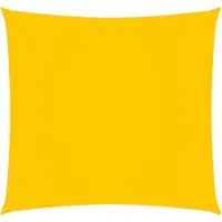 vidaXL Voile de parasol tissu oxford carré 6x6 m jaune
