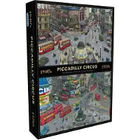 Gibsons Puzzle Piccadilly Circus à travers les décennies 1000 pièces