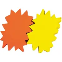 Agipa Étiquettes de symbole "Flèche", jaune/orange, 160 x 240 mm