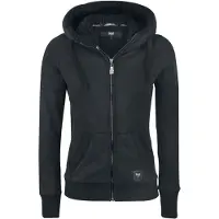 Black premium by emp Sweat-shirt zippé à capuche de - Teddy Hooded Jacket - S - 5XL - pour Femme - noir - Taille M