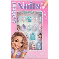 TOPModel - Artificial Nails Glitter BEAUTY and ME - Turquoise and Pink