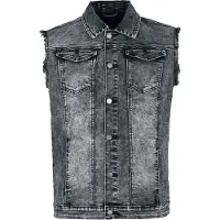 Black premium by emp Veste Sans Manches de - Veste Sans Manches en Jean - S - XXL - pour Homme - gris - Taille M