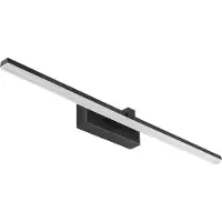 HomeShopXL Éclairage de miroir - Lampe de salle de bain - Éclairage de miroir - Éclairage LED - Lampe de miroir - Éclairage de salle de bain - Noir - 60 cm de large