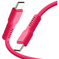 Colorum , câble USB-C 3A Sync 60W 1,8 m, câble de chargement rapide flexible et robuste, rouge