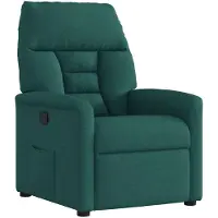 vidaXL Fauteuil relax vert foncé Tissu