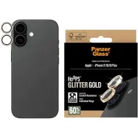 PanzerGlass Hoops Optic Rings Protection caméra pour Apple iPhone 17 - Glitter Dorée