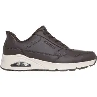 SKECHERS Slip-Ins: Uno - Banksia Luxe Sneakers Laag - Donkerbruin - Maat 43