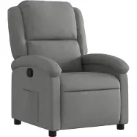 vidaXL Fauteuil relax, tissu, gris foncé