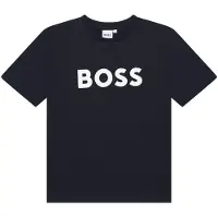 BOSS T-shirt en jersey de coton pour enfant, avec logo contrastant
