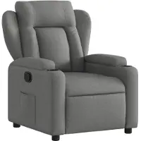 vidaXL Fauteuil relax gris foncé Tissu