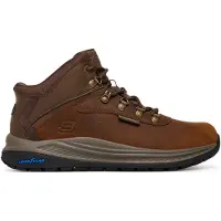 SKECHERS Bottes à lacets 'Slip-Ins Waterproof Relaxed Fit' cognac