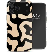 Selencia Coque arrière Vivid avec MagSafe Apple iPhone 17 Pro Max - Art Wave Black