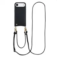 Selencia Coque de télephone Nova avec cordon et porte-cartes pour Apple iPhone Air - Noir