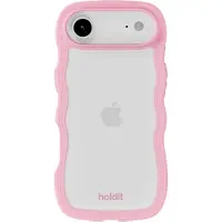 Holdit Coque Wavy pour Apple iPhone Air - Transparent / Pink