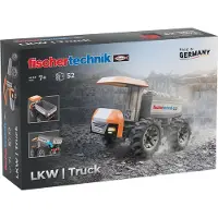Fischertechnik Kit STEM Camion de chantier à assembler et à manœuvrer,