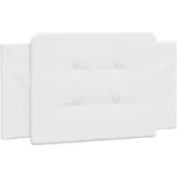 vidaXL Coussin de tête de lit "Zadar" blanc 100 cm similicuir