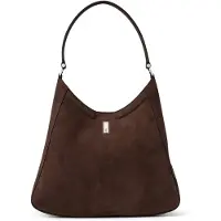 BOSS Sac hobo Ariell en nubuck avec monogramme Double B