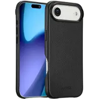 Accezz Coque arrière en cuir avec MagSafe Apple iPhone Air - Onyx Black