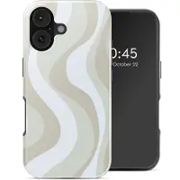 Selencia Coque arrière Vivid avec MagSafe Apple iPhone 17 - Desert Waves Beige