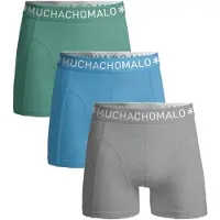 Muchachomalo Boxer Muchachomalo Homme Solid Blue Green Blue (Lot de 3)-S