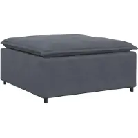 vidaXL Module de repose-pieds de canapé modulaire gris foncé