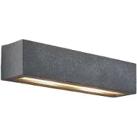 LINDBY Applique Murale , Nellie, dimmable, Gris, Salon / séjour, Béton, Moderne