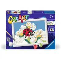 Ravensburger CreArt - Peinture par numéro - Ladybug with flowers