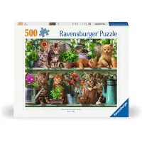 Ravensburger Jigsaw Puzzle Kittens In The Rack, 500pcs.