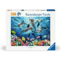 Ravensburger Puzzle Dauphins dans le récif corallien, 500pcs.