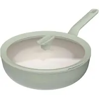 Berghoff Balance poêle wok avec couvercle, 28 cm, 4,2 L, Sauge, Aluminium recyclé - | Leo Line