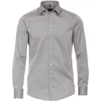 Venti Homme Venti Modern Fit Chemise argent, Faux uni