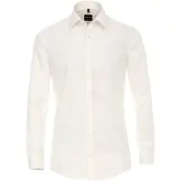 Venti Homme Venti Body Fit Chemise blanc, Faux uni
