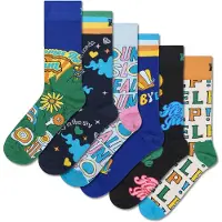 Happy socks The Beatles Gift Set Crew Socks 6 Pairs Multicolore EU 41-46