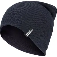 Jack Wolfskin Rib Beanie Bleu,Noir