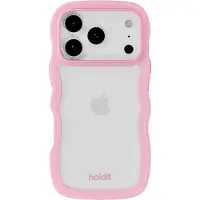 Holdit Coque Wavy Apple iPhone 17 Pro Max - Transparent / Pink