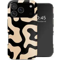 Selencia Coque arrière Vivid avec MagSafe pour Apple iPhone 17 Pro - Art Wave Black